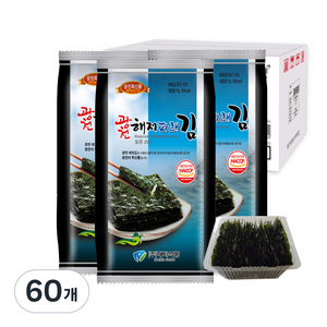 광천해저김 파래 식탁 김, 15g, 60개