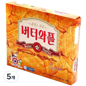 크라운 버터와플, 316g, 5개