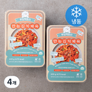 푸딩팩토리 만능김치제육 (냉동), 600g, 4개