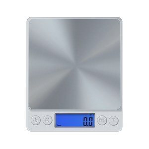 홈플래닛 미니 디지털 정밀 주방저울, 실버, DS03SMST, 1kg