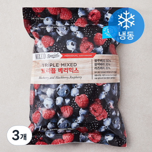 팜앤푸드 트리플 베리믹스 (냉동), 1kg, 3개