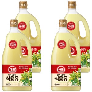 해표 식용유, 1.8L, 4개