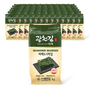 광천김 파래 도시락김, 4g, 64개