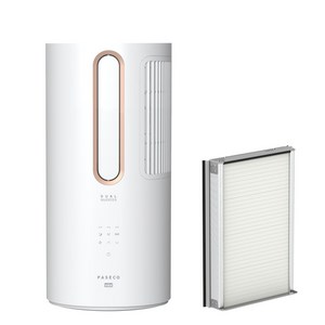 파세코 듀얼인버터 14.6㎡ 미니 창문형 에어컨 PWA-M3100WG, 기본+모헤어 추가키트56cm