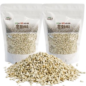 키워쥬 조류 신선하고 알찐 세척 볶음 홍화씨, 500g, 2개