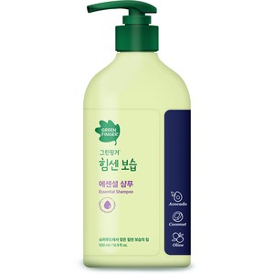 그린핑거 힘센보습 에센셜 샴푸 소프트 머스크향, 1개, 500ml