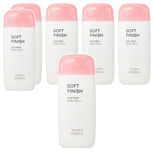 미샤 올 어라운드 세이프 블록 소프트 피니쉬 선밀크 SPF50+ PA+++, 70ml, 6개