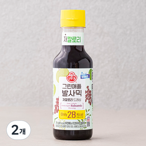 오뚜기 그린애플발사믹 저칼로리 드레싱, 315g, 2개