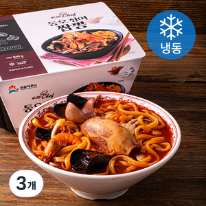 영동씨푸드 430chef 통오징어 짬뽕 (냉동), 840g, 3개