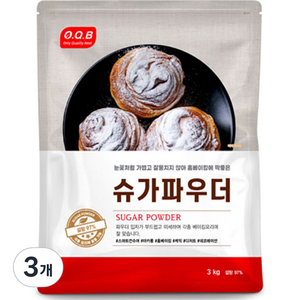 OQB 슈가파우더, 3kg, 3개