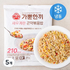 가뿐한끼 새우계란 곤약볶음밥 2인분 (냉동), 400g, 5개