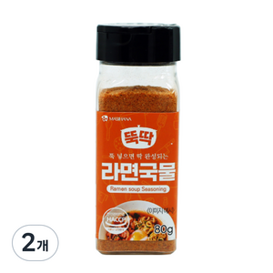 마시하나 뚝딱 라면국물 시즈닝, 80g, 2개