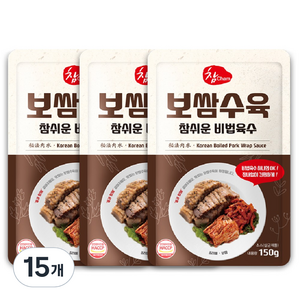 우리식품 보쌈수육 참쉬운 비법육수, 150g, 15개