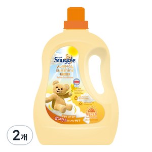 스너글 허거블 선샤인 섬유유연제 햇빛건조향, 1.8L, 2개