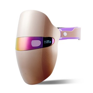 펄케어 LED 마스크 무선 스킨케어 가정용 피부관리기 피부진정 톤업 얼굴 미용기기 골드, PLM-365P, 로즈골드