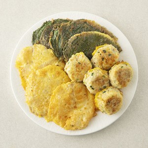 집반찬연구소 동태전 125g + 동그랑땡 100g + 깻잎전 125g, 1세트