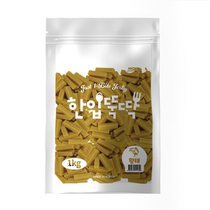 한입뚝딱 강아지 대용량 져키 간식, 황태맛, 1kg, 1개