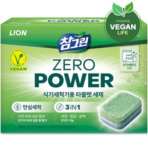 참그린 제로파워 식기세척기용 타블렛 세제 30p, 420g, 1개