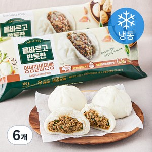 올반 양념갈비찐빵 (냉동), 360g, 6개