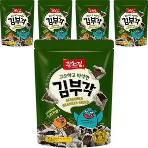 광천김 고소하고 바삭한 김부각 오리지널, 50g, 5개