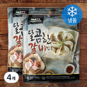 한만두 달콤한 갈비만두 (냉동), 420g, 4개