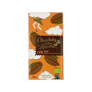 클린젤 초콜릿프롬헤븐 유기농 다크 초콜릿 72%