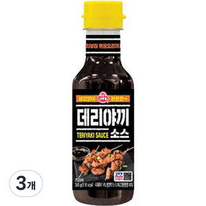 오뚜기 데리야끼 소스, 345g, 3개