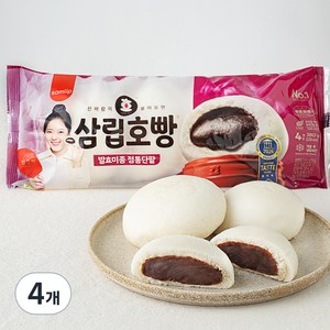 삼립 발효미종 정통단팥 호빵 4개입, 380g, 4개