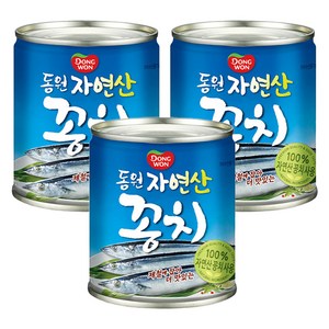 동원 꽁치 원터치 통조림, 230g, 3개