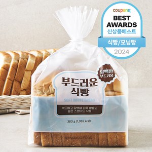 신세계푸드 부드러운 식빵, 380g, 1개