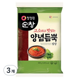 청정원순창 고소하고 맛있는 양념듬뿍 쌈장, 500g, 3개