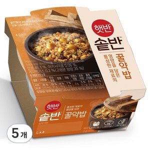 햇반 솥반 꿀약밥, 210g, 5개