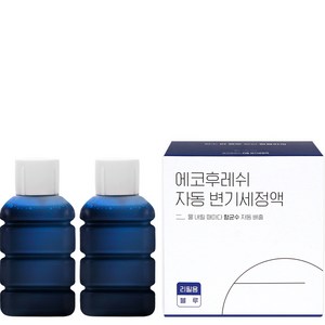 에코후레쉬 자동 변기세정액 리필용 블루, 100ml, 2개