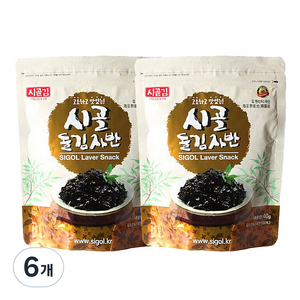 시골 돌김자반, 40g, 6개