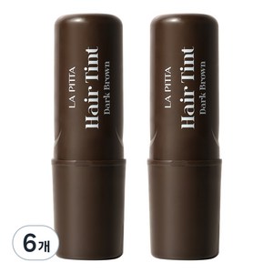 라피타 새치커버 헤어틴트 10ml, 다크브라운, 6개