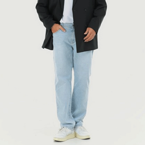 파이브엑스라지 남성용 빅사이즈 세미 테이퍼드 데님팬츠