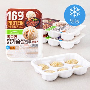 풀무원 촉촉한 닭가슴살 만두 갈비맛 6입 (냉동), 4개, 180g