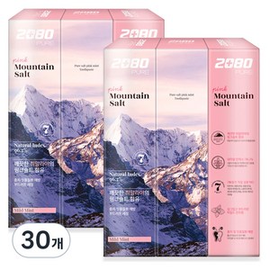 2080 퓨어 치약 핑크마일드민트향, 150g, 30개