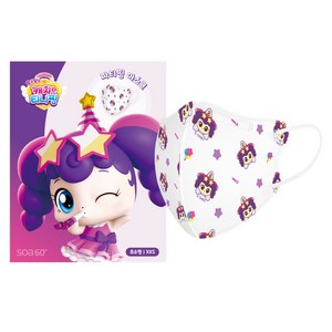 참존 캐치 티니핑 시즌 3 파티핑 키즈 마스크 초소형, 10개입, 2개, 화이트