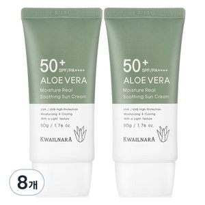 과일나라 알로에베라 모이스처 리얼 수딩 선크림 SPF50+ PA++++, 50ml, 50g, 8개