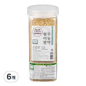 월드그린 싱싱영양통 무농약 현미, 1kg, 6개