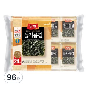 양반 들기름 도시락김, 4.5g, 96개