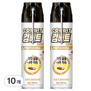 컴배트 프로페셔널 맥스 바퀴용 에어졸, 500ml, 10개