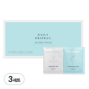 어라운지 데일리 드립백 커피 에티오피아12p + 마일드12p 세트, 24개입, 3세트, 10g