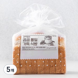 곰곰 통밀 가득 식빵, 430g, 5개