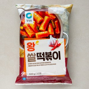 청정원 왕 쌀떡볶이, 420g, 1개