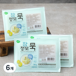 맑은물에 참청포묵, 300g, 6개