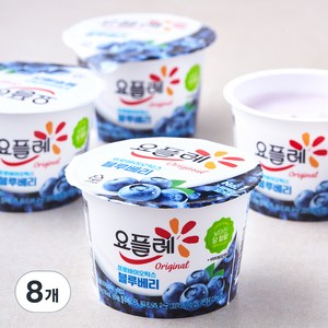 요플레 오리지널 블루베리, 180g, 8개입