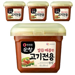 청정원 고기전용쌈장, 450g, 4개