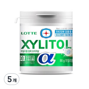 롯데자일리톨 알파 오리지날, 86g, 5개